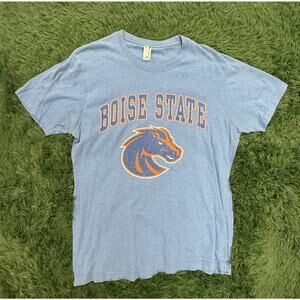 Boise State Broncos Perrin Mens Blue Short Sleeve T-Shirt Size L NCAA College